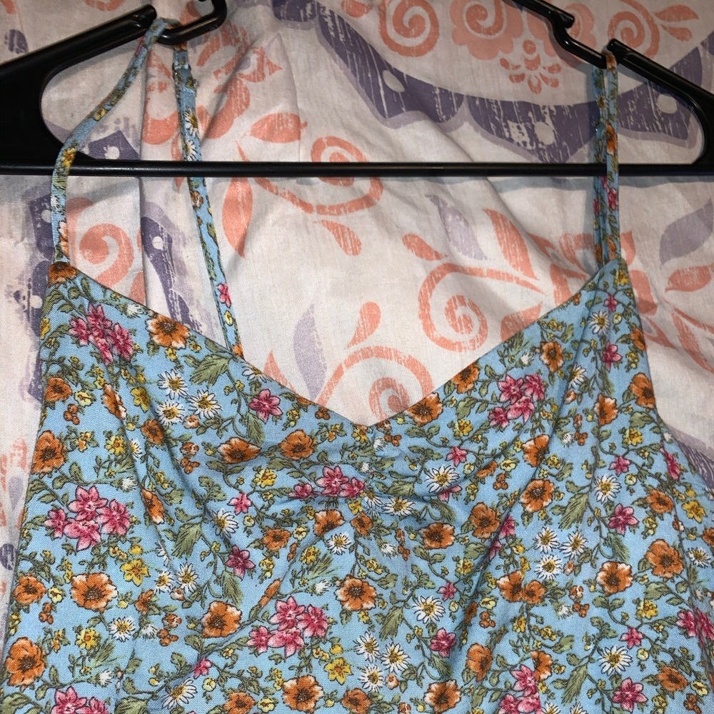Blue Forever 21  floral print mini dress